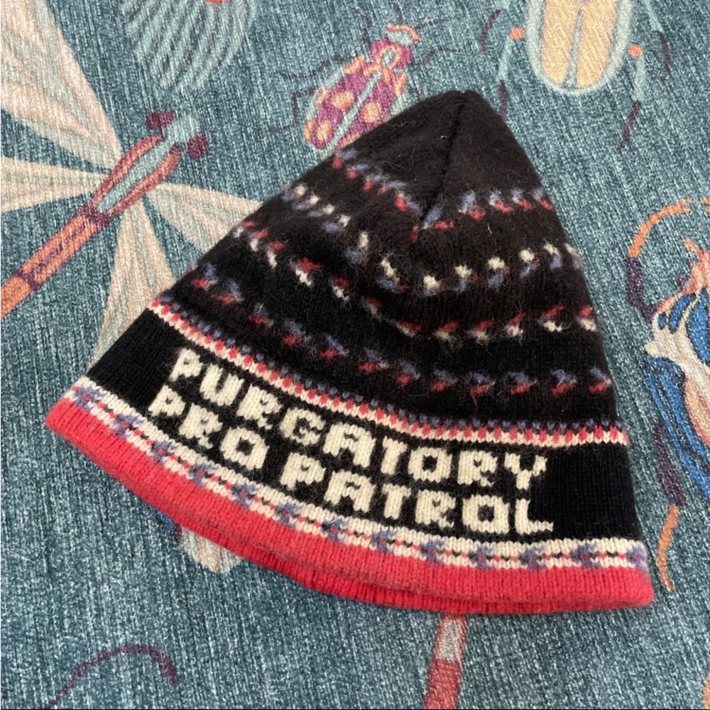 Awesome vintage Purgatory Colorado Ski Patrol wool hat